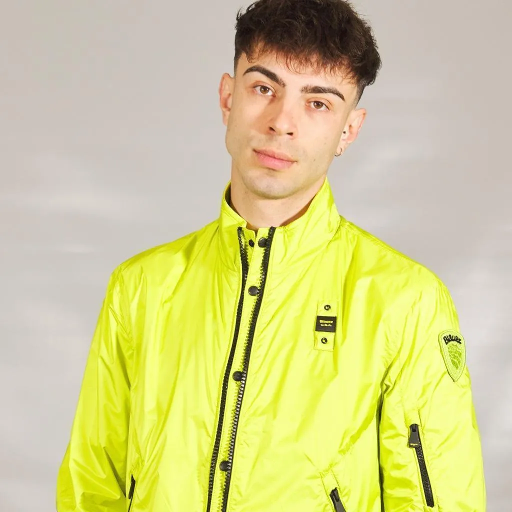 Coupe-vent Jaune Blauer Giubbini Corti Foderat - Protection et Style