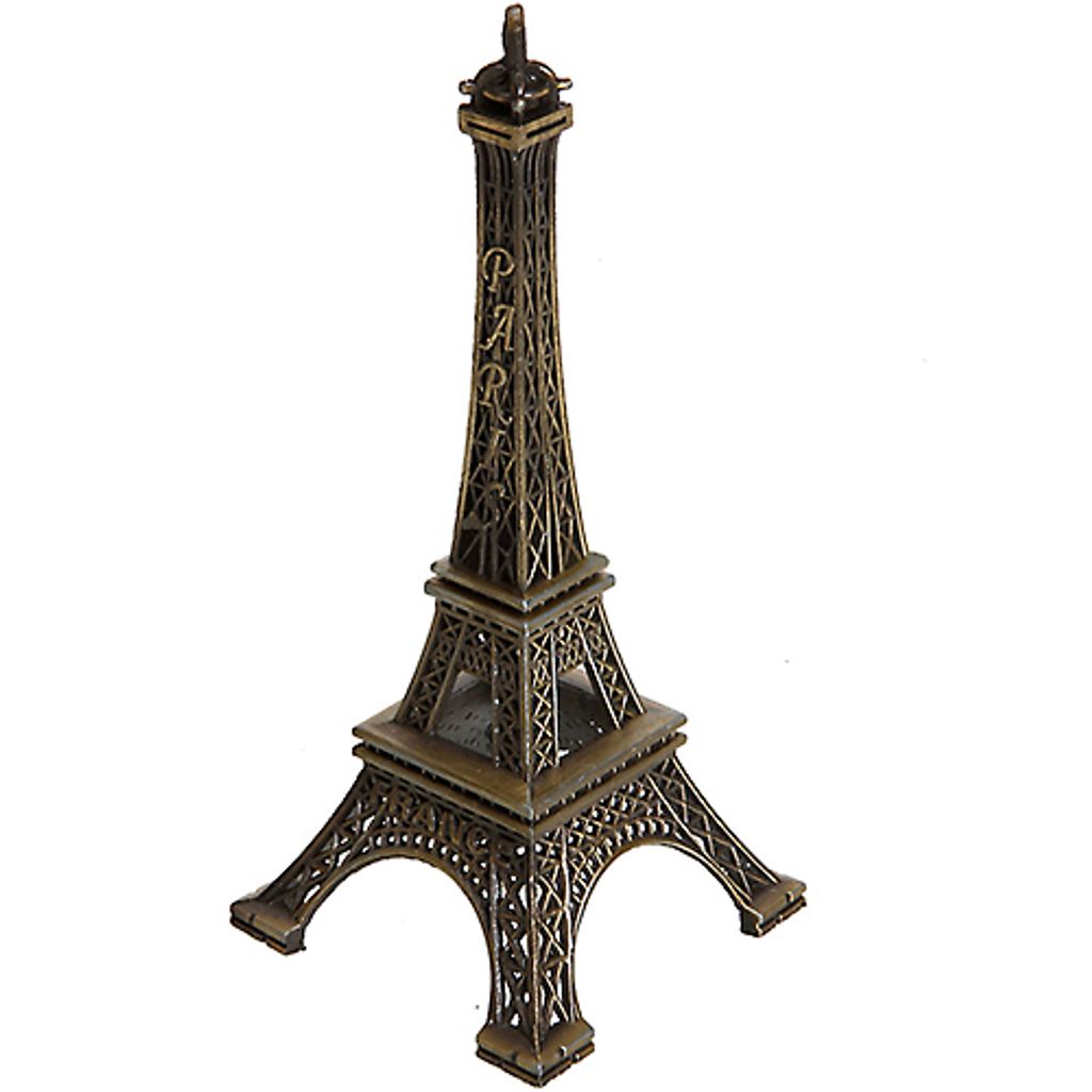 15 cm Heimdekoration Romantischer Pariser Eiffelturm Metallische Modellfiguren Dekor