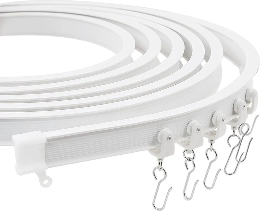 Tringle à rideau pliable 300cm pour séparation de pièce et salle de bain