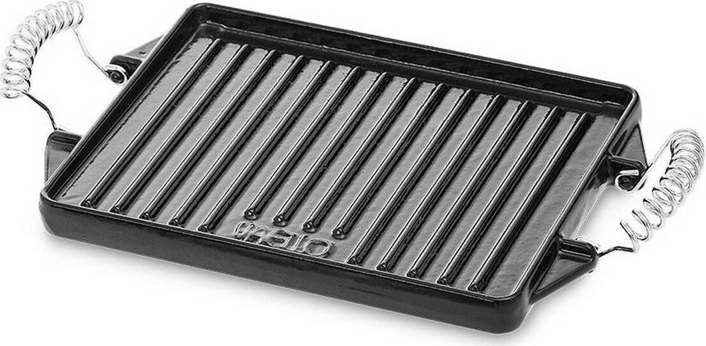 Rechteckiges emailliertes Eisenbrett 27x21cm. Vaello