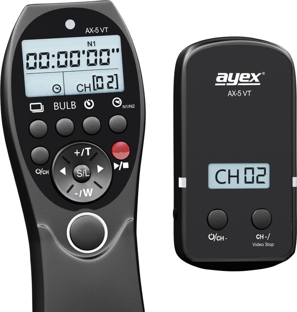 ayex Funk-Timer Fernauslöser AX-5 VT Video & Foto Auslöser für Sony Kameras & Camcorder