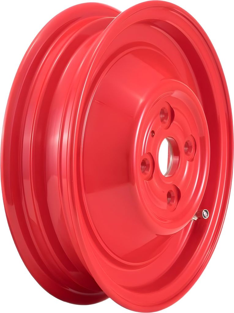 Felge Schlauchlos SIP Performance 2.15 Ø 10 Zoll geschlossen rot 4-Loch für Vespa 50 S, SR, Sprinter, Revival, 90, 100 1°