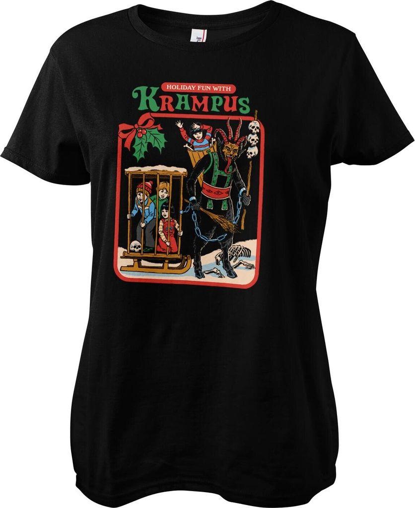 Fun With Krampus Girly Tee - XX-Large - Black