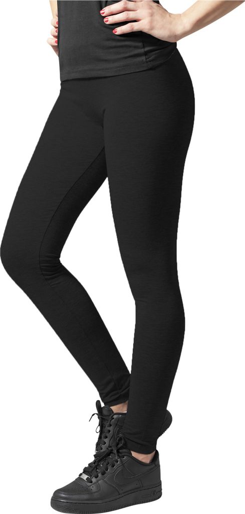 Urban Classics Leggings Damen Ladies Jersey Leggings schwarz XXL