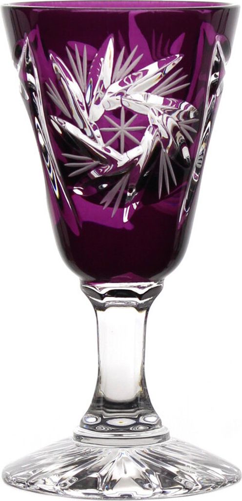 Likörglas Schleuderstern 25 ml, violett