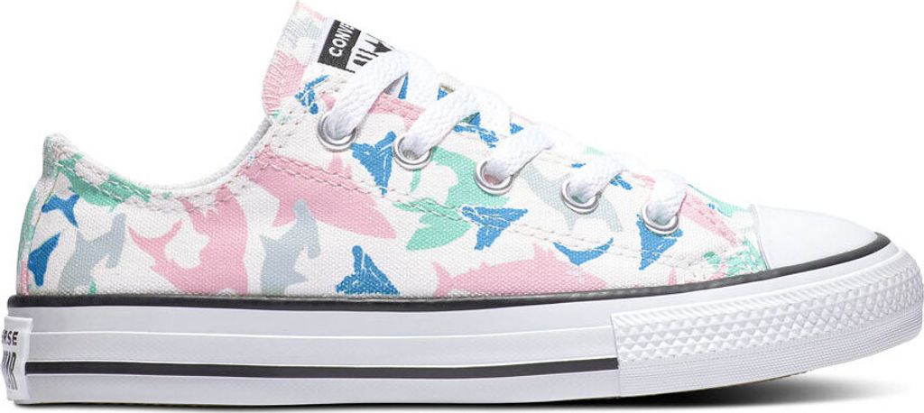 Converse Chuck Taylor All Star Kids - Ox - Weiß / Fresh Mint / Schwarz Segeltuch Größe: 28.5 Normal