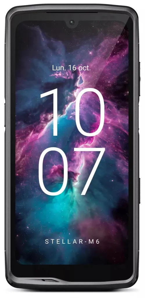 Smartphone Crosscall Stellar-M6 5G 128 Go double SIM et Android 14 noir - 2