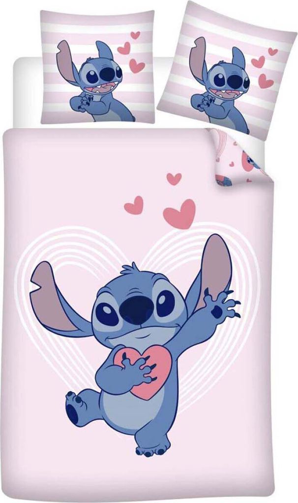 Disney Lilo &amp; Stitch Różowa pościel do sypialni Bawełna Zdjęcie produktu 