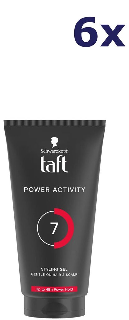 6x Taft Gel-Tube 150 ml Power Activity Hold 7