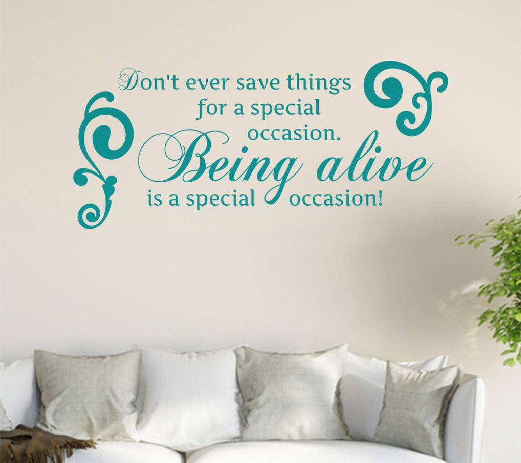 Don't ever save... Wandtattoo in 6 Größen - Wandaufkleber Wall Sticker - Dekoration, Küche, Wohnzimmer, Schlafzimmer, Badezimmer