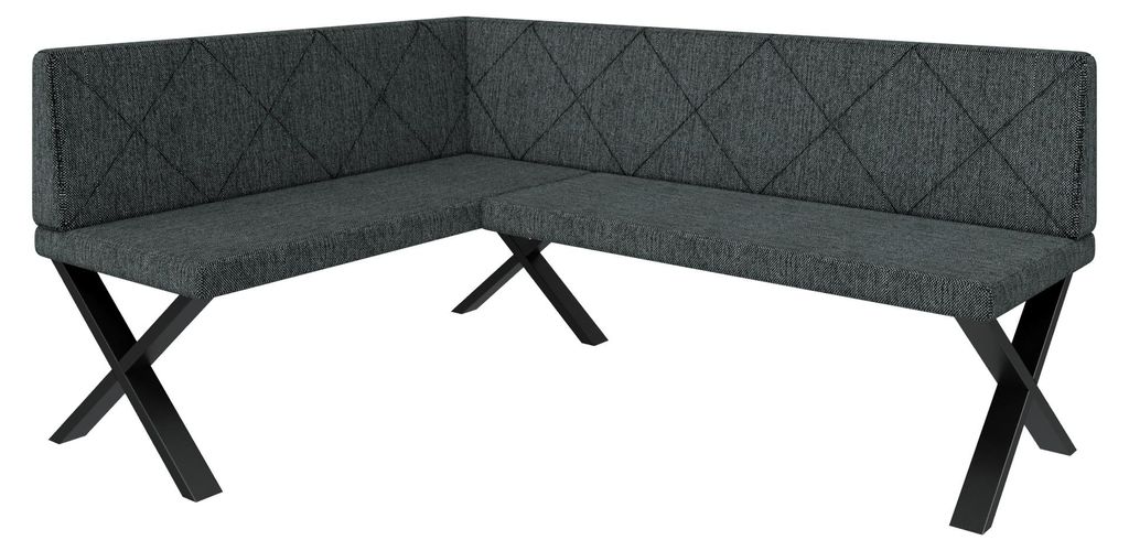 Eckbank Akiko Metal X-168x142-Rechts-Inari96- Produktbild 