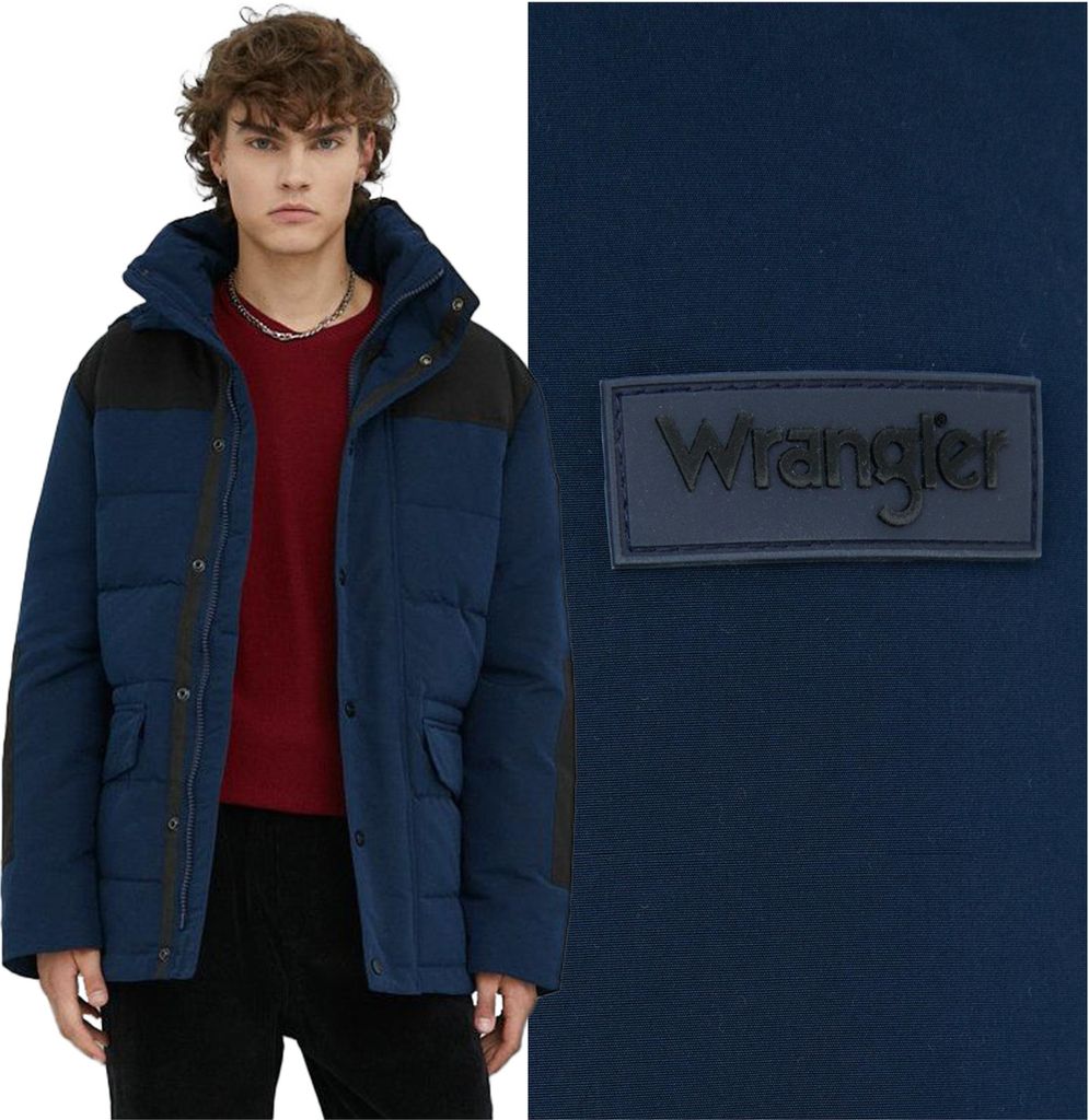 WRANGLER Herren, Winterjacke THE BODYGUARD, 3XL, Blau, jacke, winter, jacken