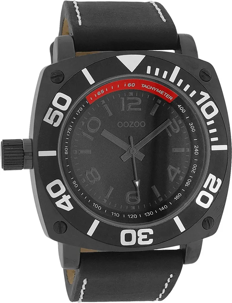 Oozoo UOC2284A Orologio in Vera Pelle Nera - Qualità e Tradizione