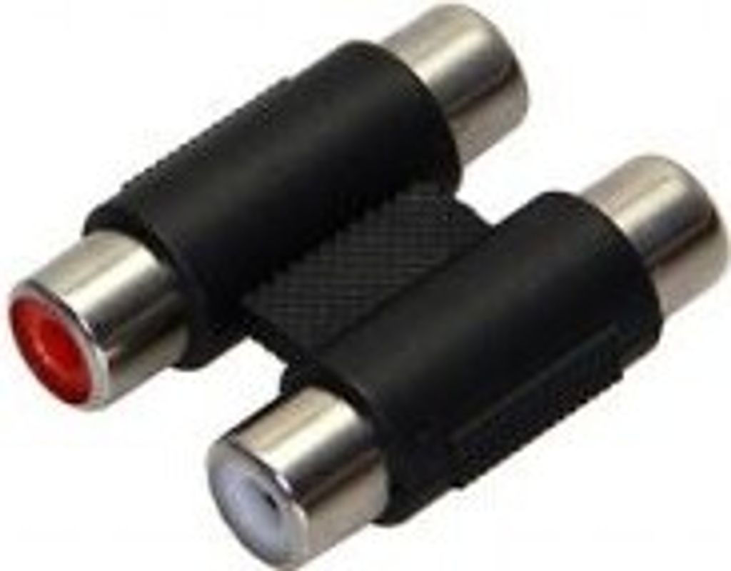 goobay Cinch zweifach Adapter 2 x Buchse zu 2 x Buchse Produktbild 