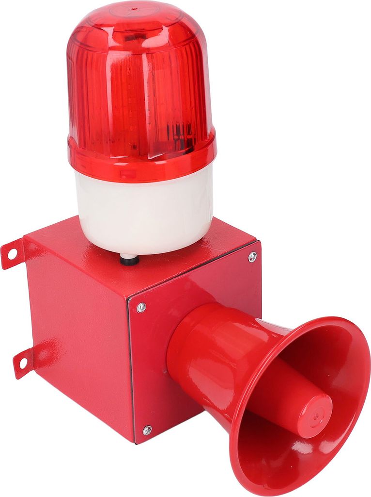 Industrielle Alarmanlage 115db LED High Power Sirene hörbar visuellen Alarm Horn für Sicherheit Wandmontage EU-Stecker 220V