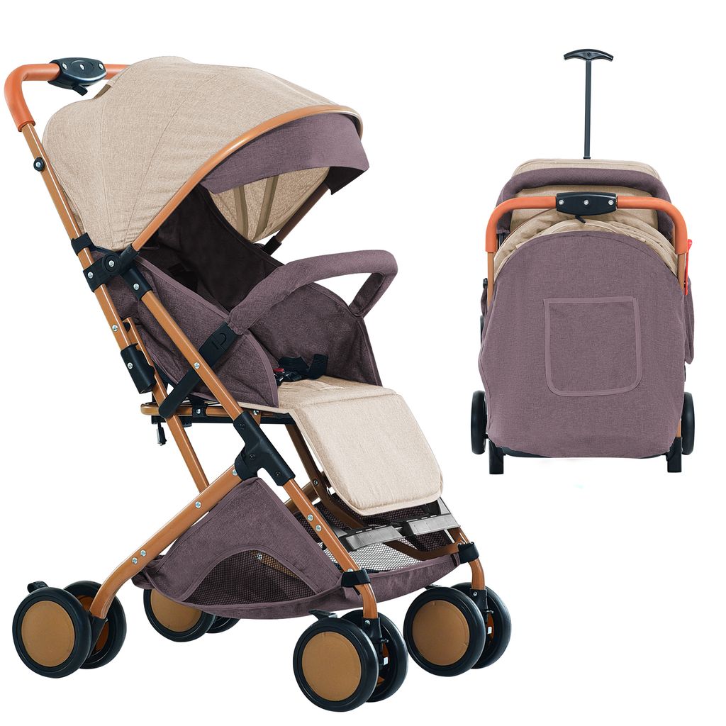 Kinderwagen Buggy 0-36 Monate Sportwagen mit Liegeposition Khaki