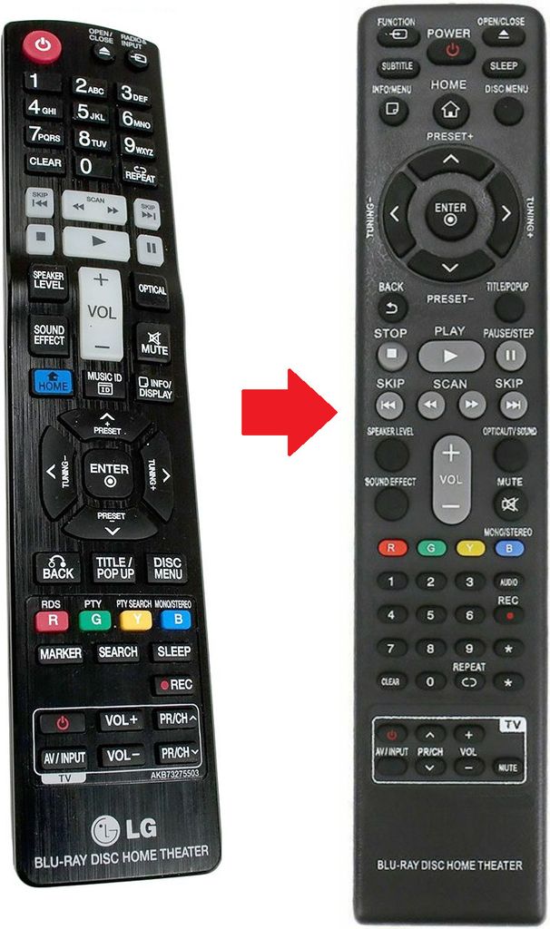 Ersatz Fernbedienung für LG AKB73275502 | AKB73275503 | AKB73275507