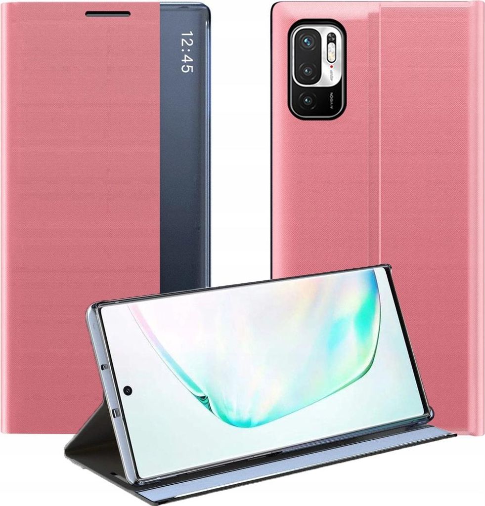 Neu Sleep Case Hülle mit Klappe mit Standfunktion Xiaomi Redmi Note 11S / Note 11 Pink