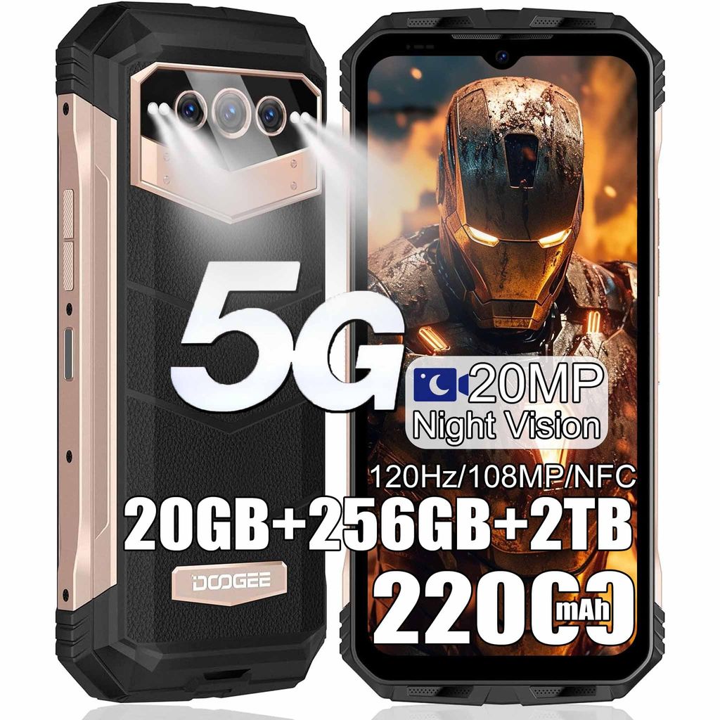DOOGEE VMAX 5G Outdoor Smartphone 22000mAh 20GB+256GB Produktbild 