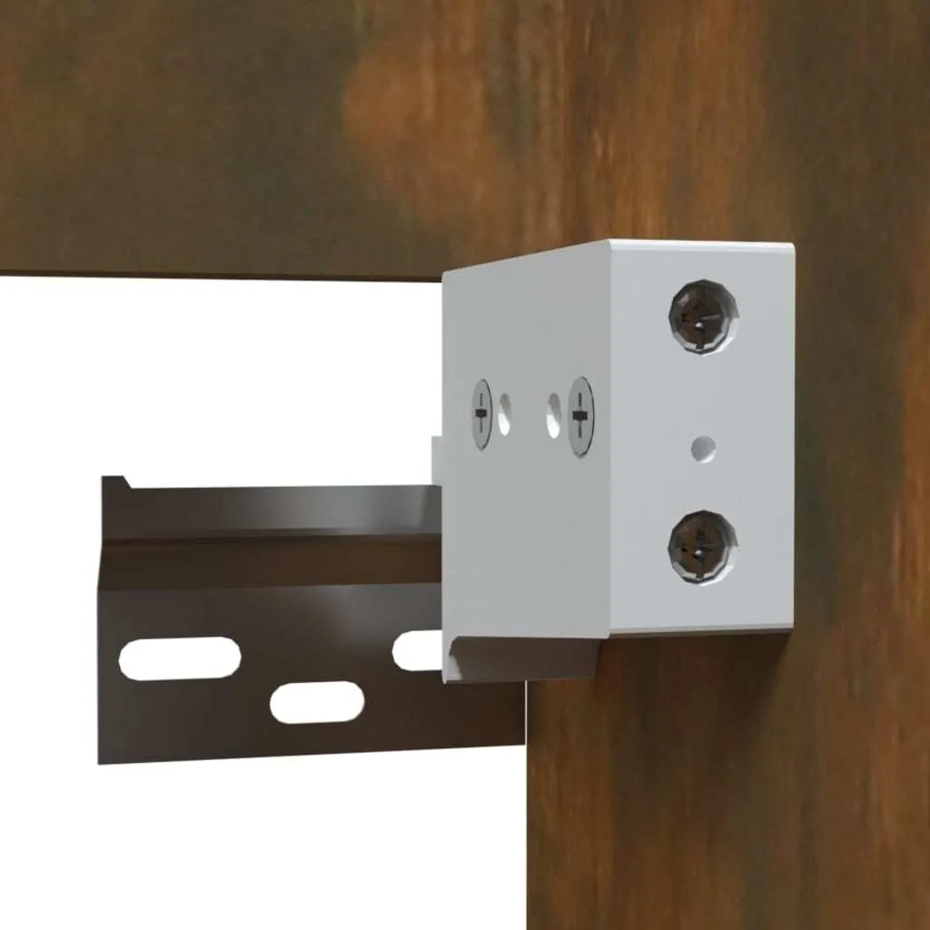 Petit meuble de salle de bain miroir chêne fumé gain de place 41 cm - 7