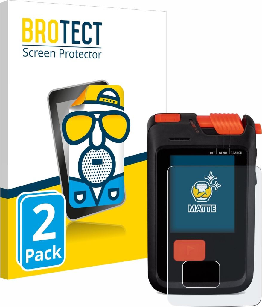 2x BROTECT Schutzfolie für Mammut Barryvox S2 Displayschutz Displayschutzfolie Folie Matt Entspiegelungsfolie