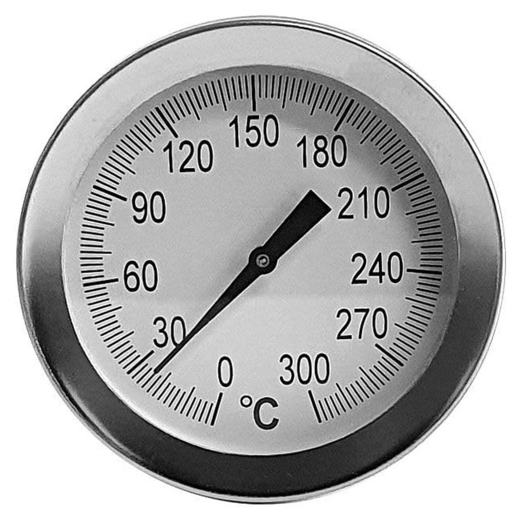 Edelstahl Thermometer bis 300 °C mit Fühler 30 cm