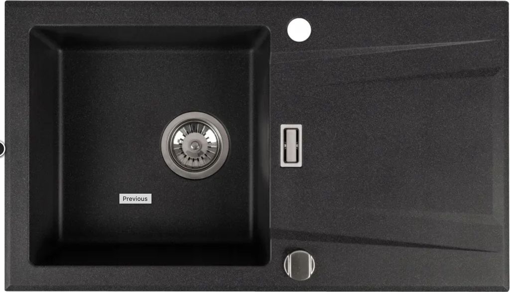 Design Granitspüle Sigmaa Granitspüle Schwarz Küchenspüle Produktbild 