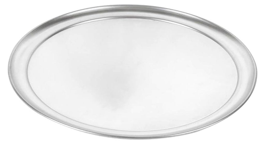 García de Pou Pizzateller, flach, 35 cm, silber, Aluminium