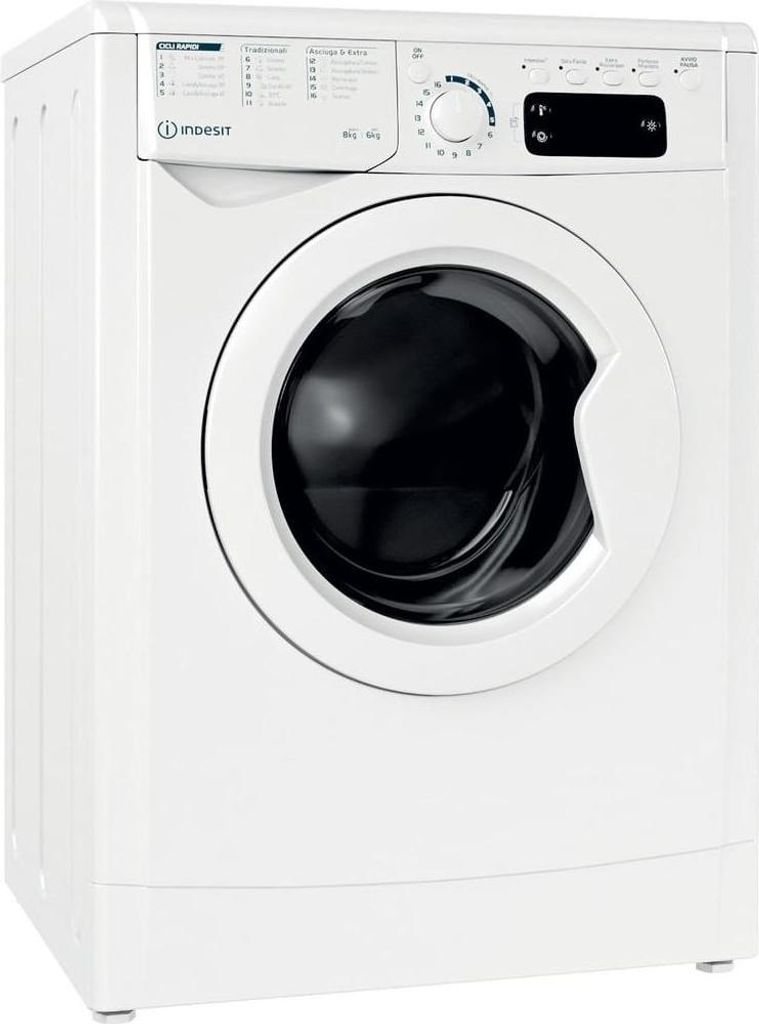 Indesit EWDE 861483 W IT N, Frontlader, Freistehend, Weiß, Produktbild 
