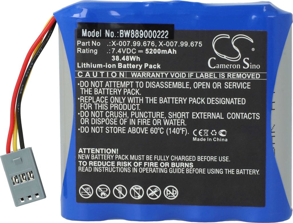 vhbw Akku Ersatz für Heine X-007.99.676, X-007.99.675 für Produktbild 