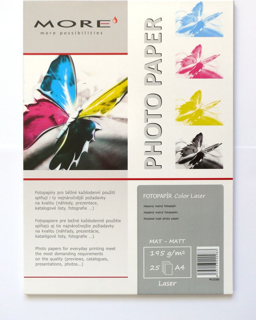 Armor glatt ColorLaser Papier 195g matt 25xA4