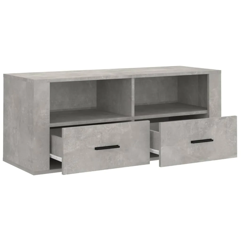 Mobile TV durevole in cemento grigio 100x35x40 cm materiale a base di legno - Mobili TV Octo1525847 1pacco - 7