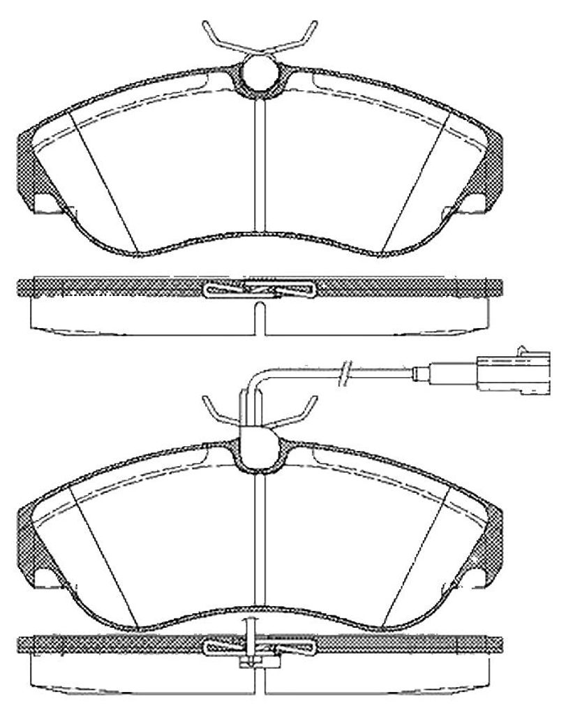 Bremsbelagsatz Scheibenbremse 19,5 mm TRISCAN für u.a. PEUGEOT BOXER