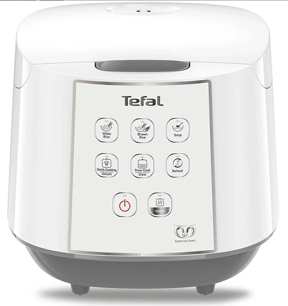 Cuiseur riz Tefal 5L à cuve sphérique 750W : technologie Easy Cook Plus