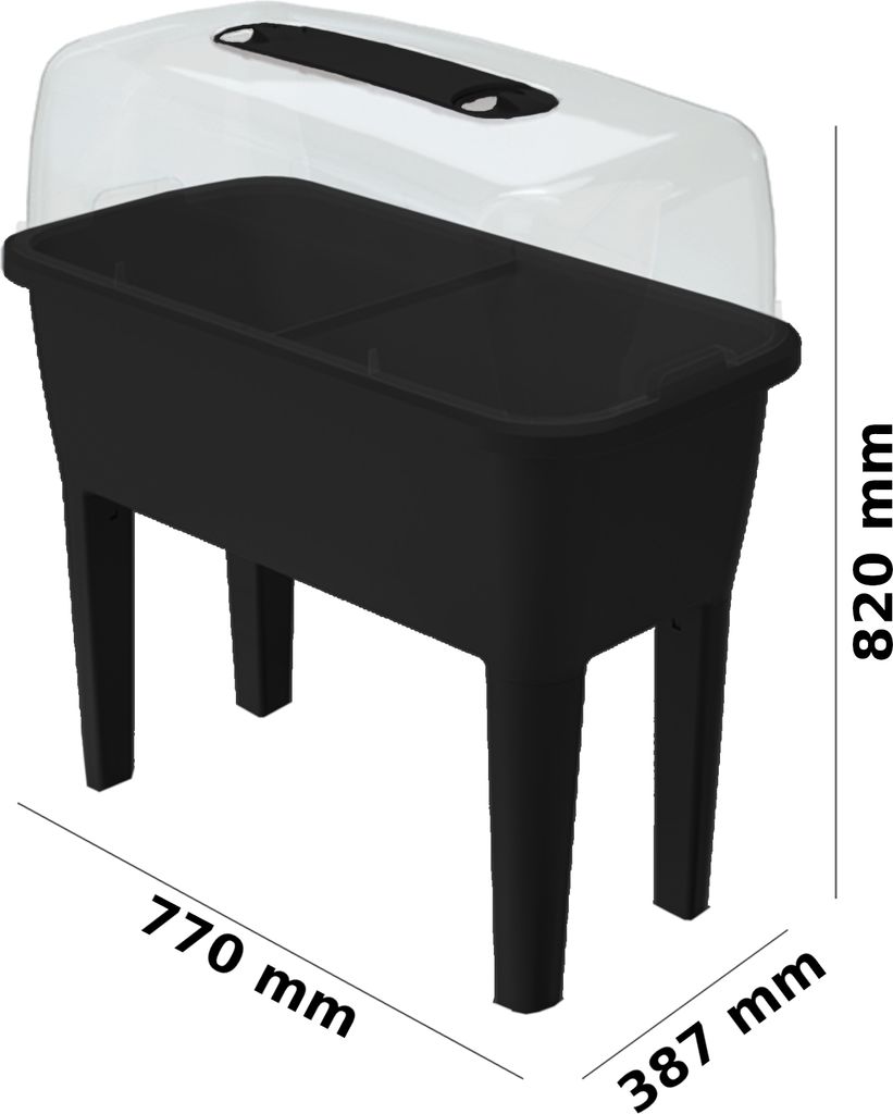 Gewächshaus RESPANA PLANTER SET - anthrazit Produktbild 8