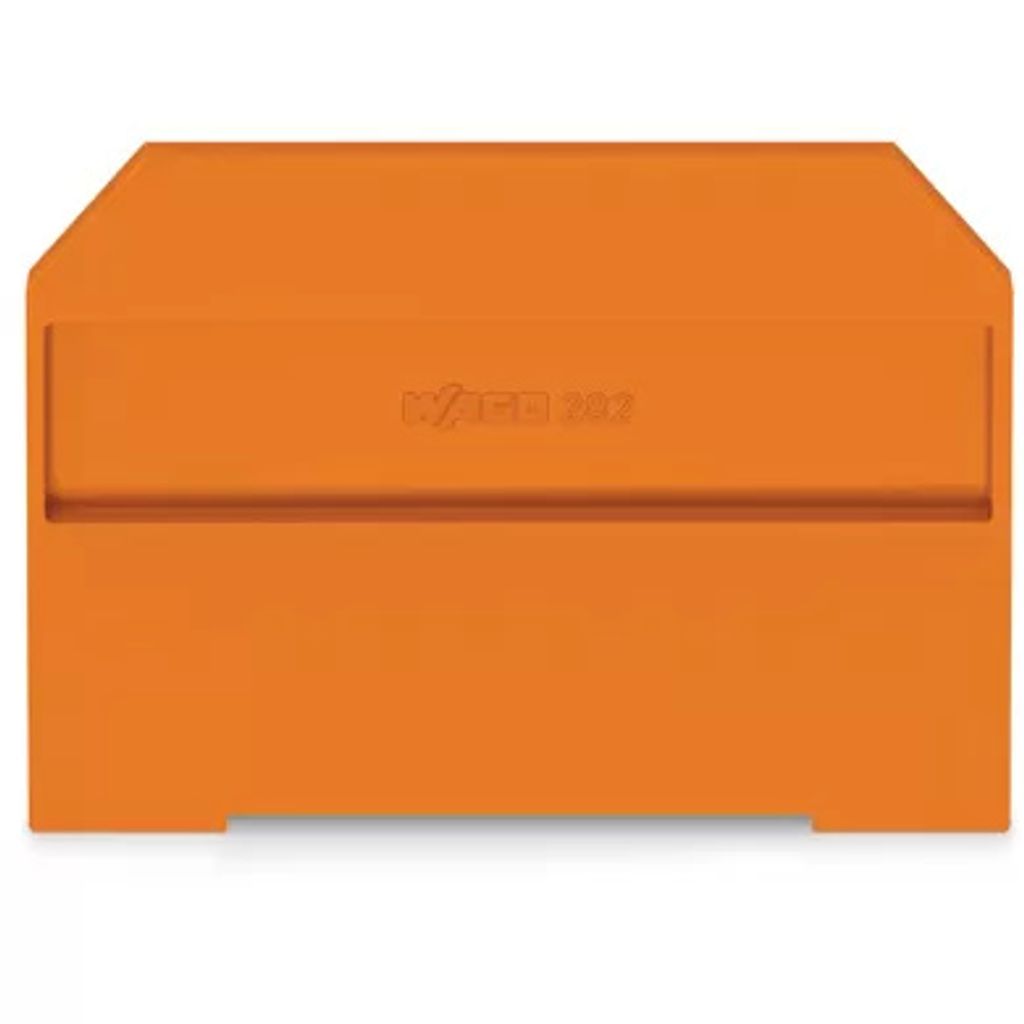 Wago 282-312 orange Abschlussplatte u. Zwischenplatte