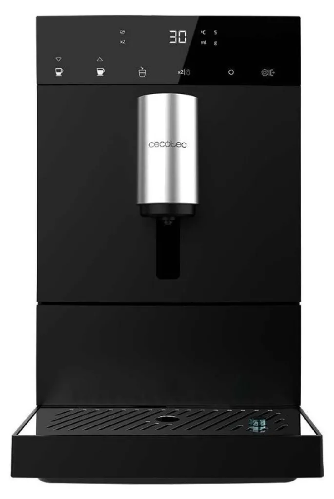 Cecotec Cremmaet Compact Machine à Café 19 Bar 1350W Broyeur Intégré Noir
