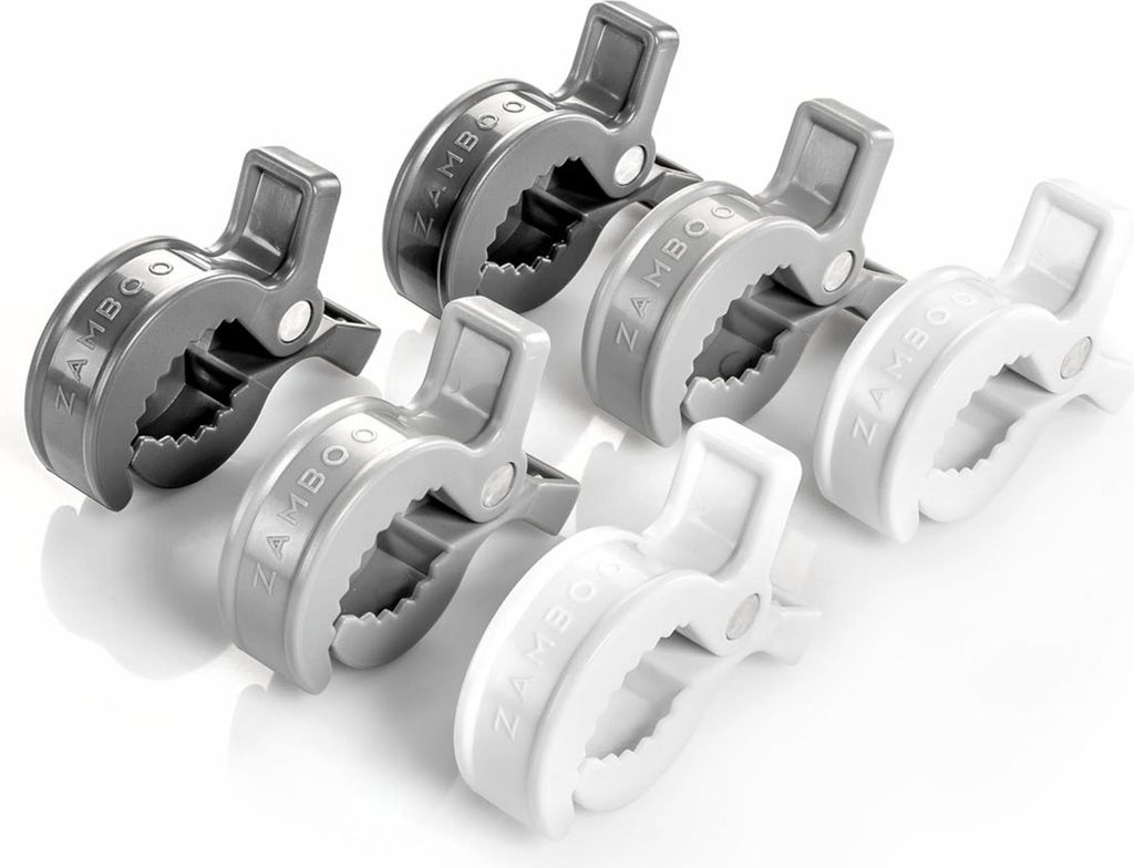 Zamboo Universal Kinderwagen Klammern 6 Stück - Haken/Clips Produktbild 