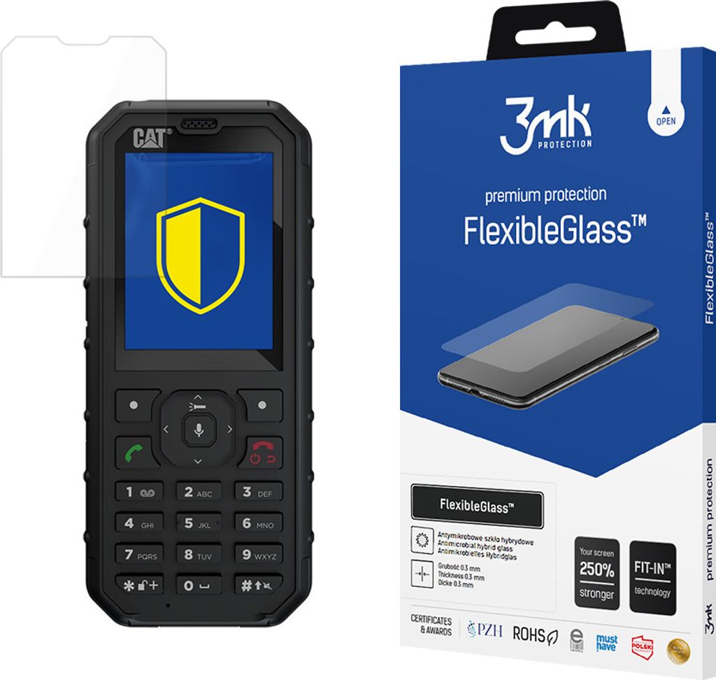 3mk Display Hybridglas FlexibleGlass für CAT B35 0,3mm 7H