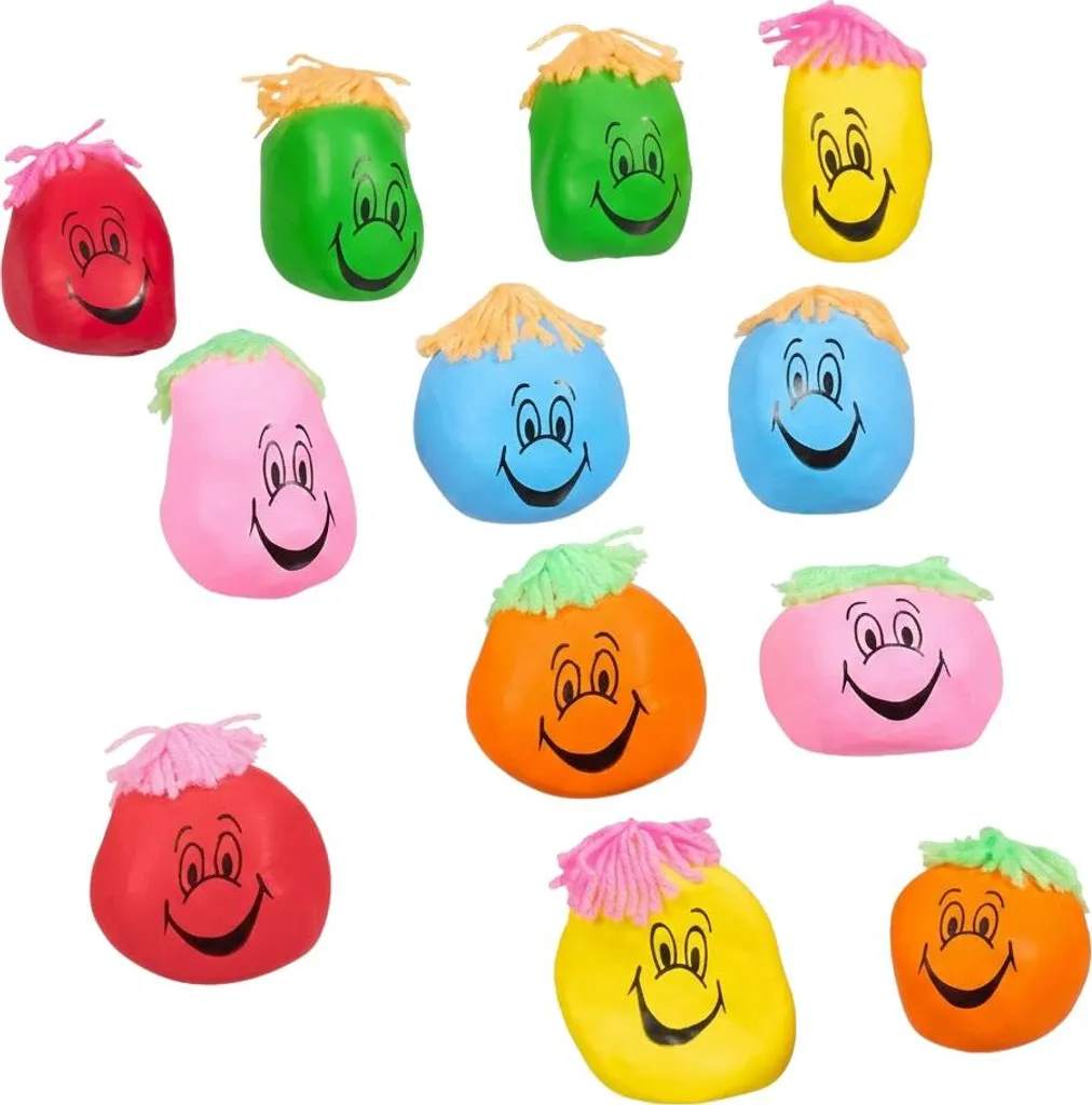 Balles anti-stress malléables en amidon naturel et latex résistant