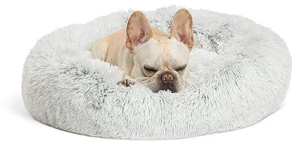 Panier chien déhoussable 80 cm - Lit moelleux et lavable coloris gris