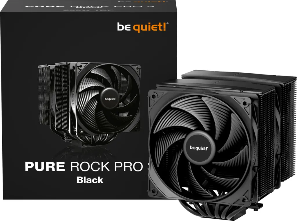 Be Quiet! Pure Rock PRO 3 Black CPU Kühler für Intel und AMD schwarz (BK042) - 5