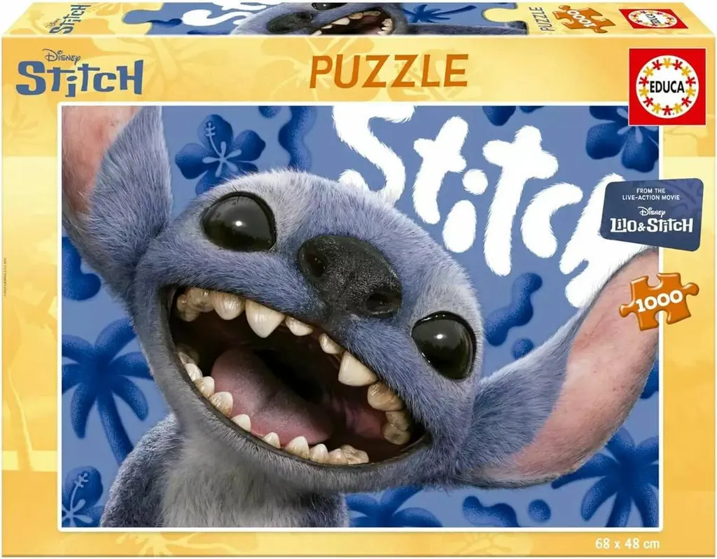 Puzzle 1000 Pièces Stitch Live Action : Jeu de Réflexion Educa Disney