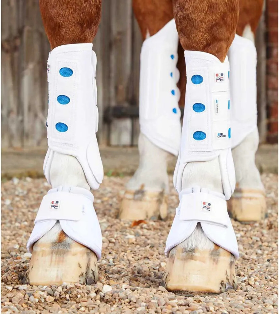 Stivali Posteriori Premier Equine Air Cooled Beige S - Protezione Tendini