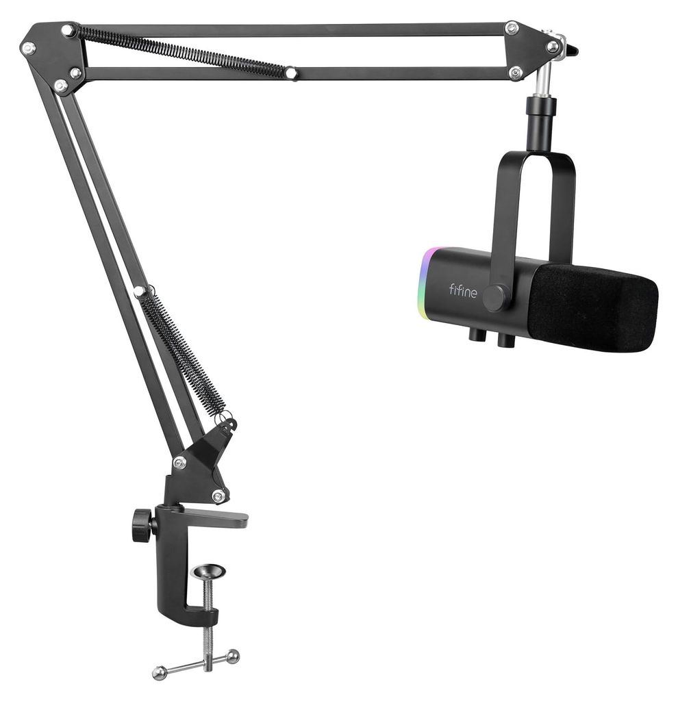FIFINE XLR Streaming Mikrofon mit Arm für Podcast Studio, Produktbild 