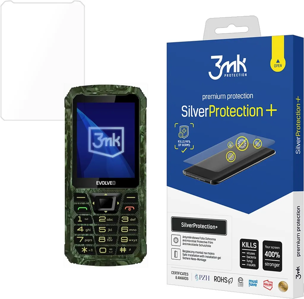 Evolveo Strongphone Z6 + Omaggio 3Mk Argento+: Offerta Telefono Anti-Urto