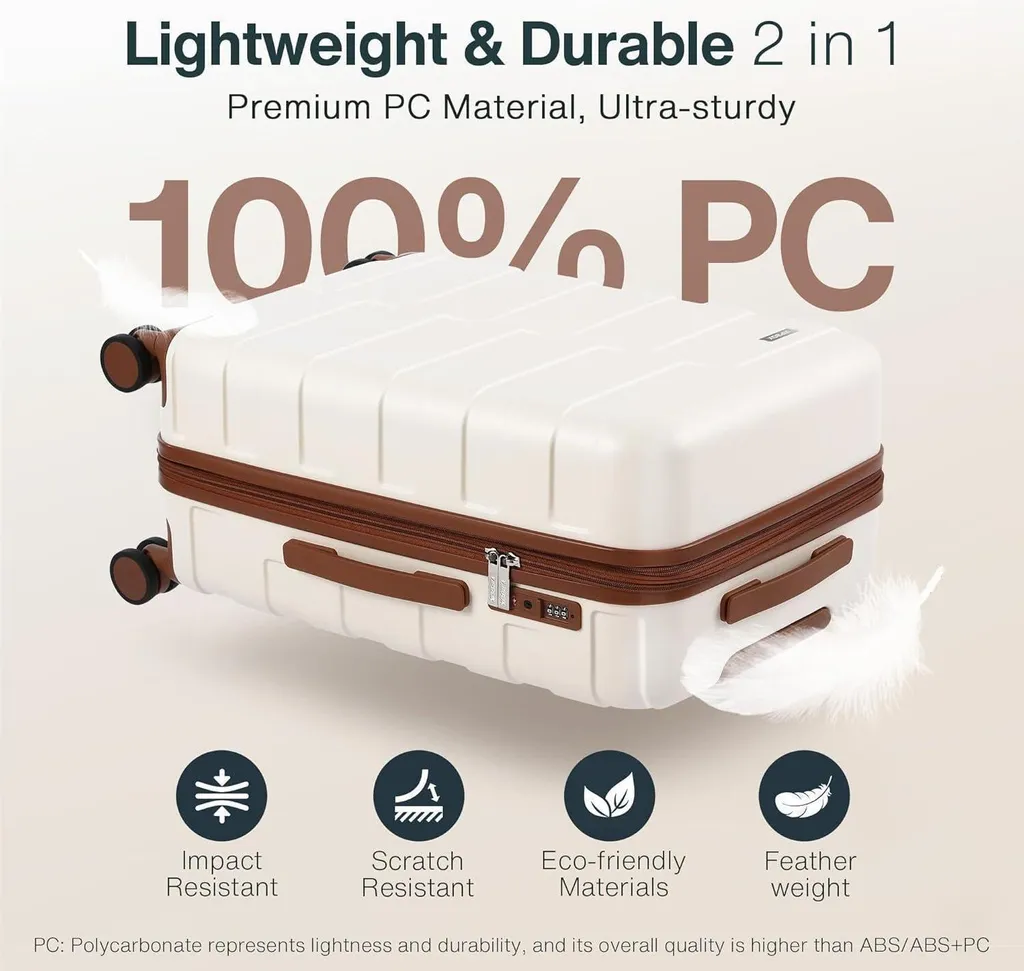 Valise Vipbox 65cm blanche 4 roulettes - Coque TSA solide pour bagage