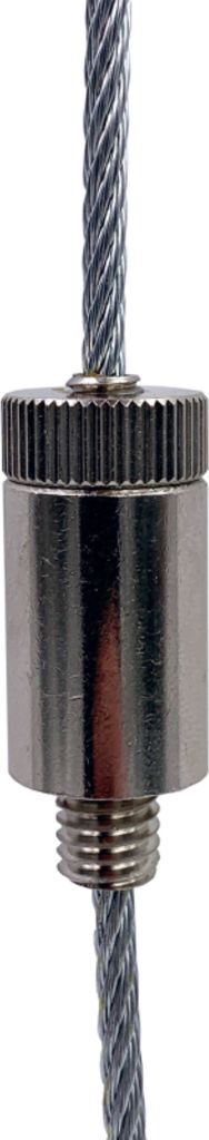Drahtseilhalter / Gripper 30, Außengewinde M8, für Drahtseil Ø2,0mm-3,0mm | vernickelt