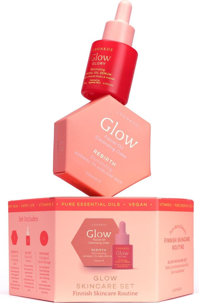 Strahlendes Hautpflege-Geschenkset – Natürliche Glow-Routine Luonkos