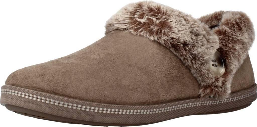 SKECHERS Damen Hausschuhe beige Warmfutter - Größe: 39 Produktbild 